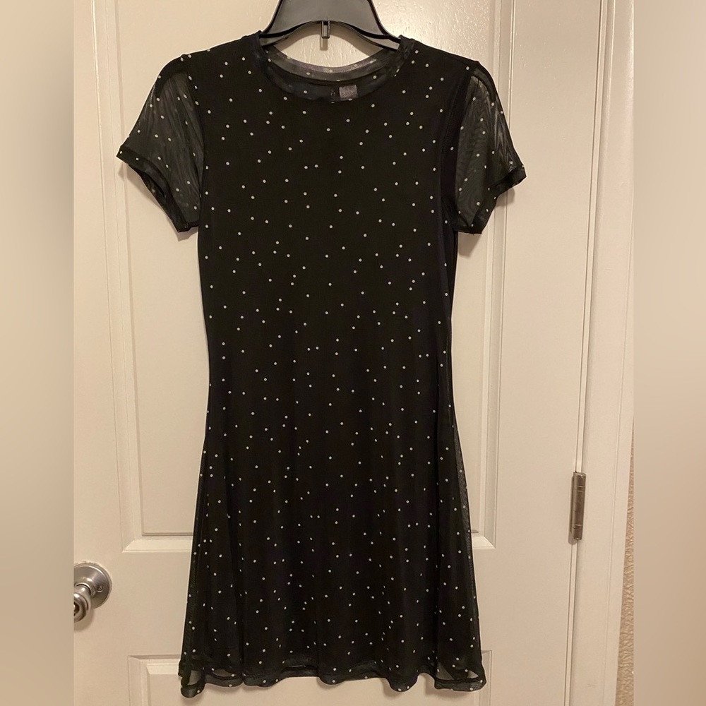 Black polka for Dress